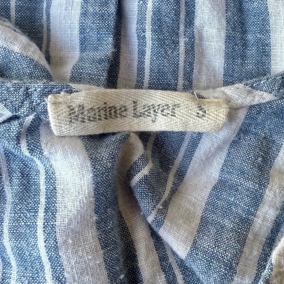 Callie Striped Linen Tank - Picture 8 of 11